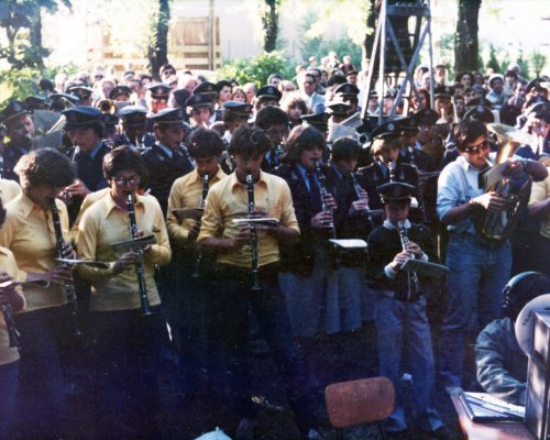 Malnate, anni '80 - Parco I° Maggio -  festa della musica