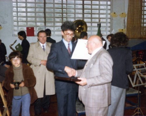 Malnate, 1982 - Gemellaggio con la banda di Pregassona (Canton Ticino)
