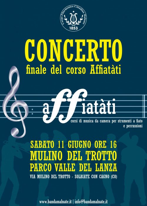 Locandina Concerto Affiatati 06-2022 70x100
